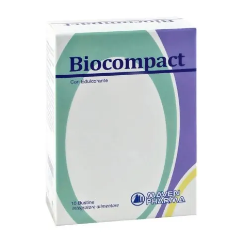 Maven Pharma Biocompact Integratore Fermenti Lattici per Flora Intestinale, 10 Bustine