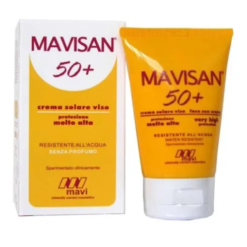 Mavi Biotech Mavisan 50+ Crema Solare Viso Protezione Molto Alta
