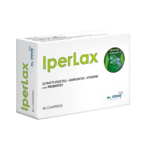 Mc Stone Italia IperLax Integratore per Transito Intestinale 40 Compresse