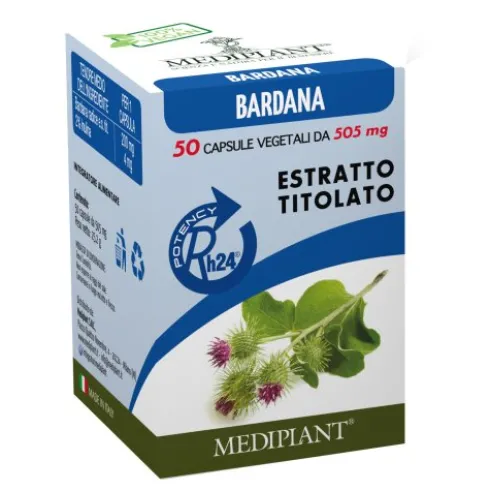 Mediplant Estratto Bardana Integratore Naturale Benessere 50 Capsule