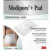 Medipore Med + Pad Medicazione Sterile 10x20cm, 5 Pezzi