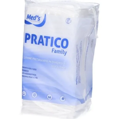 Meds Cotone Pretagliato Family 10x10cm 60 Pezzi