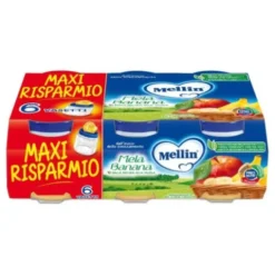Mellin Omogeneizzato Mela e Banana per l'Infanzia 6x100g