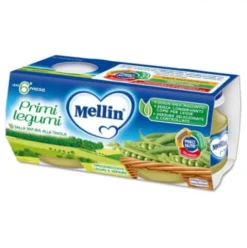 Mellin Omogeneizzato Primi Legumi Alimento Infanzia 2x80g