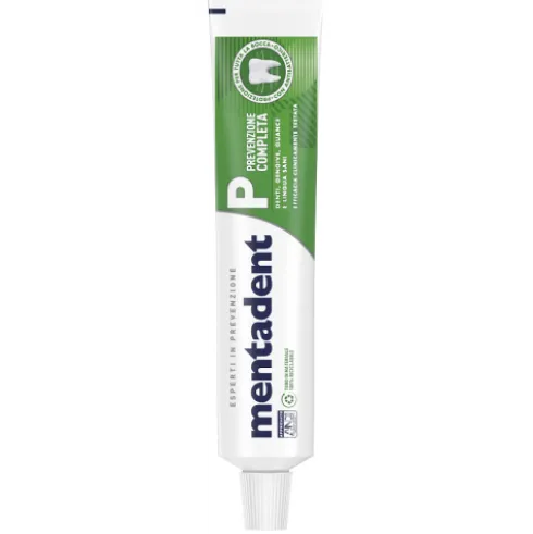 Mentadent Dentifricio Famiglia Bianco Quotidiano - Dentifricio anticarie per adulti e ragazzi - 75 ml