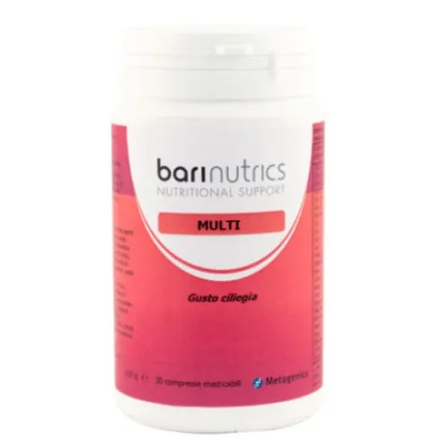 Metagenics Barinutrics Multi Integratore Vitamine e Minerali Ciliegia 30 Compresse