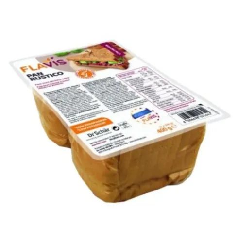 Mevalia Flavis Pan Rustico Aproteico Senza Glutine Ricco di Fibre 400g