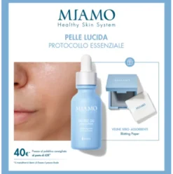Miamo Cofanetto 2025 Protocollo Pelle Lucida - Miamo Oil Free Gel 30 ml + Veline siero assorbenti