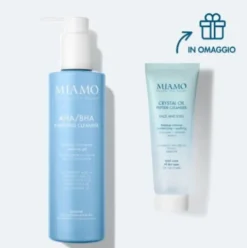 Miamo Doppia Detersione Protocollo Anti-Imperfezioni - AHA/BHA Purifyng Cleanser 250 ml + Crystal oil peptide cleanser 50 ml