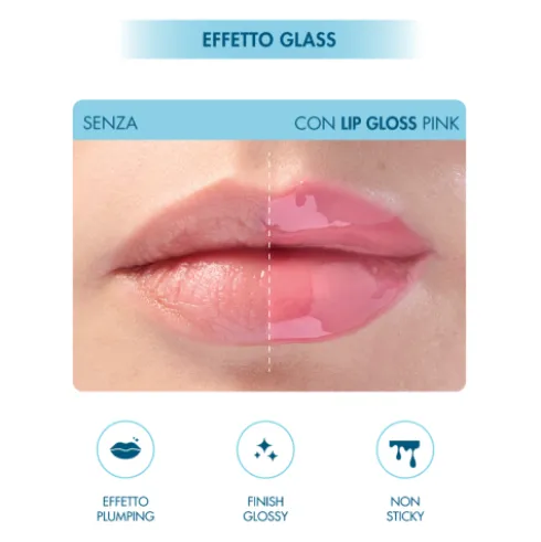 Miamo Lip Gloss Aging Defense SPF30 - Nuance Pink - Gloss idratante e volumizzante labbra - 15 ml