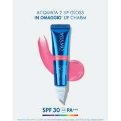 Miamo Lip Gloss Aging Defense SPF30 - Nuance Pink - Gloss idratante e volumizzante labbra - 15 ml