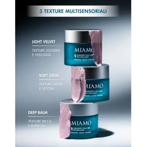 Miamo Longevity Cell Care Light Velvet Cream Refill - Ricarica crema viso antietà rigenerante per pelle normale e grassa - 50 ml