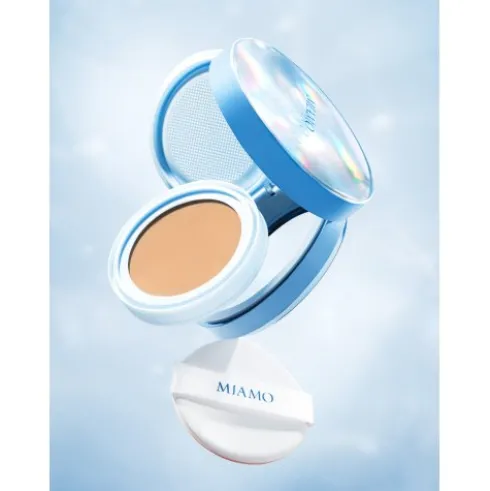 Miamo Second Skin Mesh Cushion Foundation SPF50 - Fondotinta natural glow con protezione solare molto alta - Shade Sand