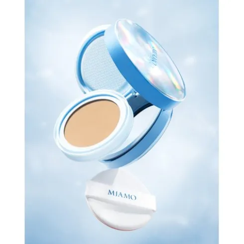 Miamo Second Skin Mesh Cushion Foundation SPF50 - Fondotinta natural glow con protezione solare molto alta - Shade Ivory