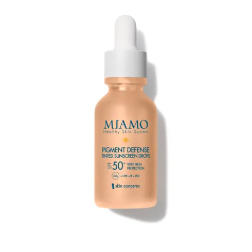 Miamo Skin Concerns Pigment Defense Tinted Sunscreen Drops SPF50+ - Siero viso anti macchia e uniformante - 30 ml