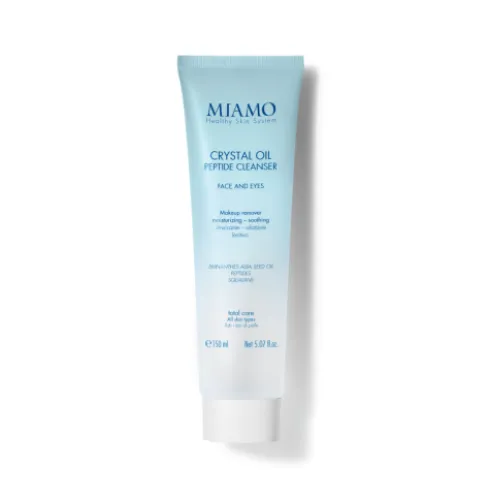 Miamo Total Care Crystal Oil Peptide Cleanser - Struccante idratante e lenitivo per viso e occhi - 150 ml