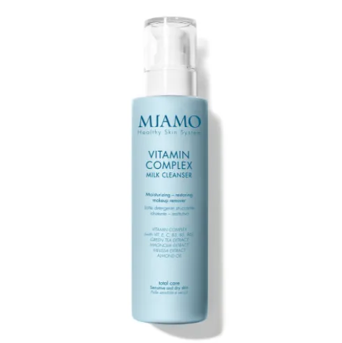 Miamo Total Care Vitamin Complex Milk Cleanser - Latte detergente struccante per pelle secca e sensibile - 250 ml