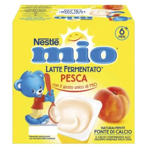 MIO Mer.Latte Ferm.Pesca4x100g