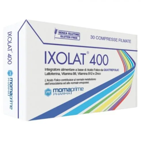 Momaprime Pharma Ixolat 400 Integratore per l'Iperomocisteinemia 30 Compresse