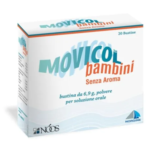 Movicol Bambini Senza Aroma Lassativo in Polvere per Stipsi 20 Bustine
