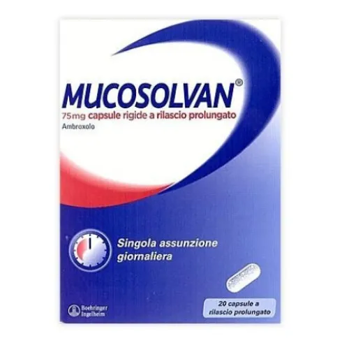 Mucosolvan 75mg Capsule Rigide Rilascio Prolungato per Bronchi e Polmoni