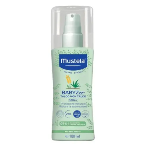 Mustela Babyzzz Talco Non Talco Spray Protettivo Anti-Zanzare per Neonati 100ml