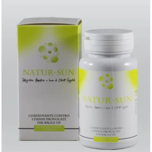 Naturamla Natur-Sun Integratore Alimentare Solare con Beta-Carotene, 60 Capsule