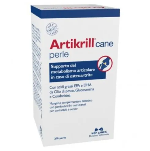N.b.f. Lanes Artikrill Cane Integratore Supporto Articolare in Perle - 200 Perle