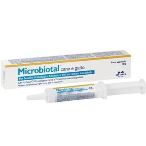 N.B.F. Lanes Microbiotal Pasta per Cane e Gatto per Funzione Intestinale 30g