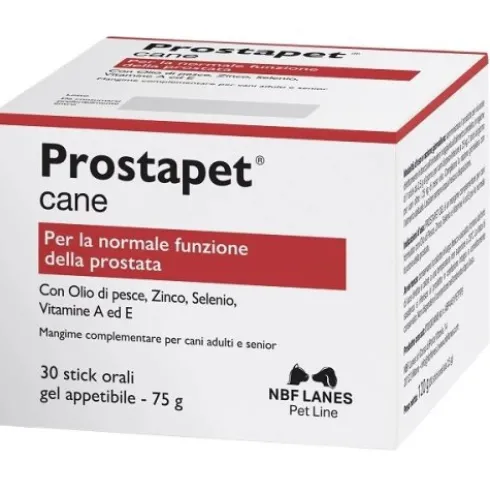 Nbf Lanes Prostapet Cane Gel Benessere Prostatico Cani Adulti e Senior - 60 Bustine