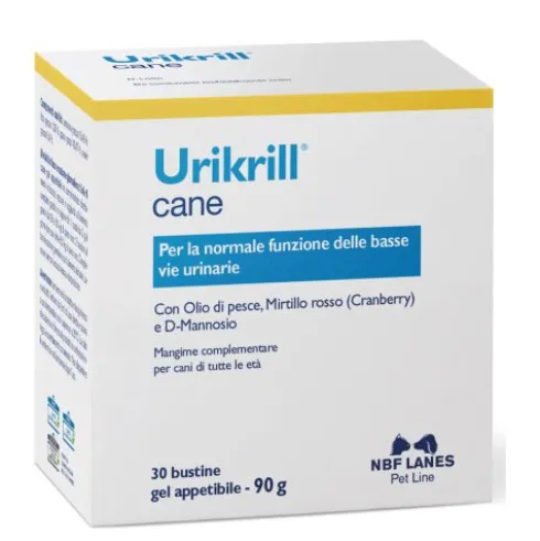 Nbf Lane Urikrill Cane Gel Integratore Vie Urinarie Cani 30 Bustine