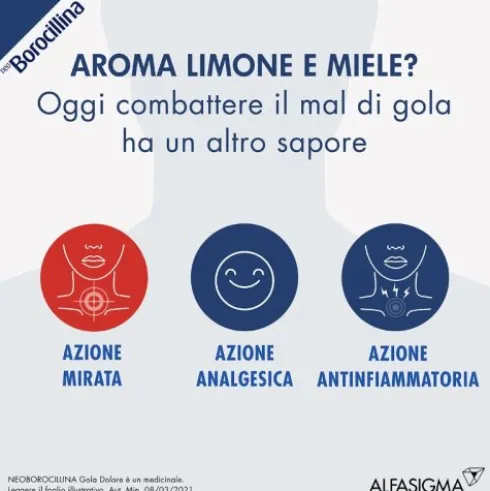 NeoBorocillina Gola Dolore Spray gusto Limone Miele 15 ml