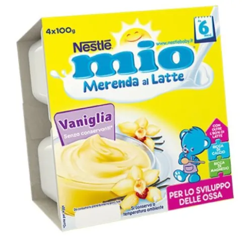 Nestlé Mio Merenda al Latte Vaniglia per Bambini 4x100g