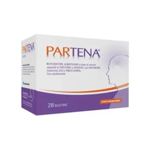 Neuraxpharm Italy Partena Integratore Antiossidante con Partenio e Zenzero 28 Bustine