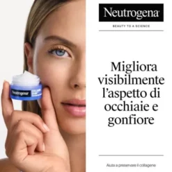 Neutrogena Collagen Bank Gel Crema Contorno Occhi - Con Collagene Marino e Niacinamide per un effetto rivitalizzante - 15 ml