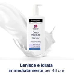 Neutrogena Deep Moisture Fluida senza profumo - Crema corpo per pelle secca e sensibile - 400 ml