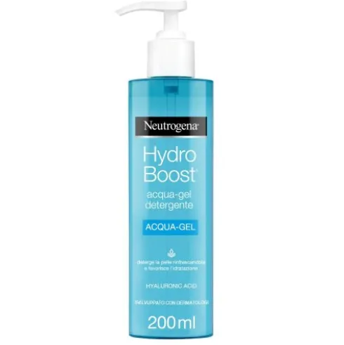 Neutrogena Hydro Boost Acqua-Gel Detergente - Struccante ed antimperfezioni - 200 ml