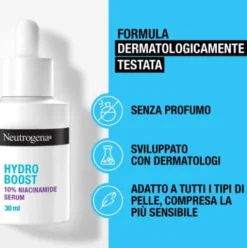 Neutrogena Hydro Boost Niacinamide Serum - Siero alla Niacinamide perfezionatore viso - 30 ml