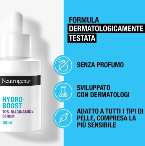 Neutrogena Hydro Boost Niacinamide Serum - Siero alla Niacinamide perfezionatore viso - 30 ml