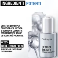 Neutrogena Retinol Boost Siero Notte Intenso - Siero notte antirughe con Retinolo puro - 30 ml