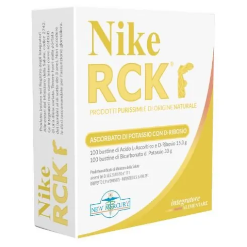 NIKE RCK Acido Ascorbico + Bicarbonato di Potassio + Ribosio 200 Buste (100 dosi)