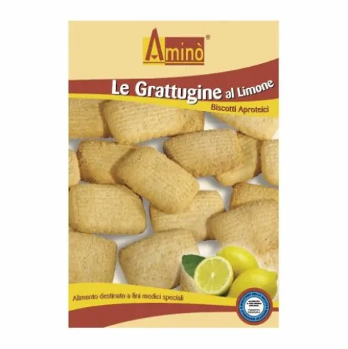 Nove Alpi Amino Le Grattuggine al Limone Biscotti Aproteici per Fini Medici Speciali 200 g