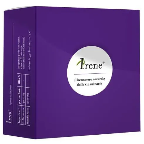 Novias Pharma Irene Integratore per Cistite con D-Mannosio e Mirtillo Rosso, 20 Bustine