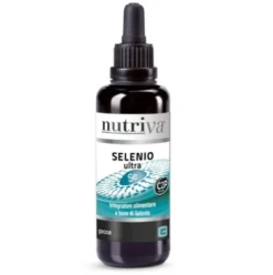 Nutriva Selenio Ultra Integratore Alimentare per Tiroide Vegano in Gocce 30ml