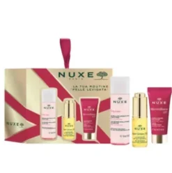 Nuxe Cofanetto di Natale 2023 Minicracker Merveillance Lift - Crema viso antirughe 15 ml + Super Serum 5 ml + Acqua micellare 50 ml