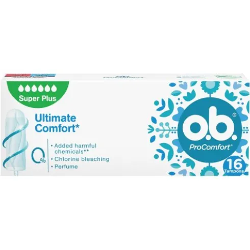 O.B. ProComfort Super Plus - Assorbenti interni per flusso molto intenso - 16 assorbenti