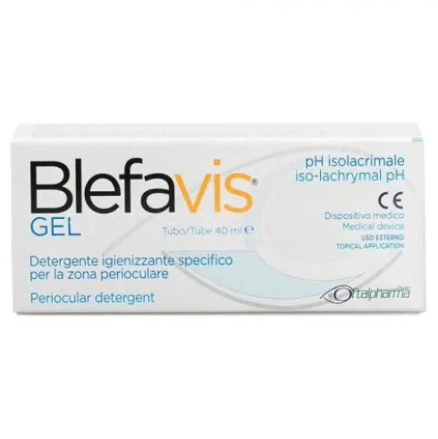 Oftalpharma Blefavis Gel Occhi Dispositivo Medico per Palpebre e Ciglia 40ml