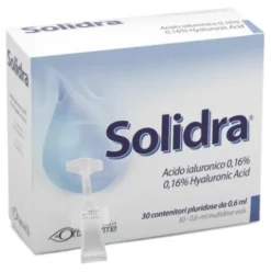 OFTALPHARMA Solidra Sostituto Lacrimale per Protezione Corneale 30 Flaconcini Monodose