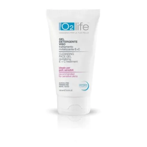 O2life Gel Detergente Viso Delicato per Pelli Sensibili 150ml