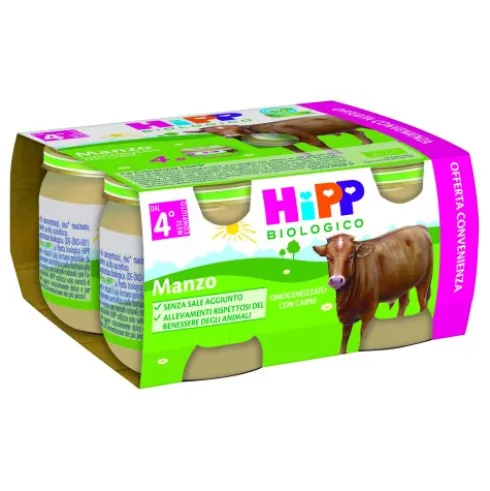 OMO HIPP Bio Manzo 4x80g